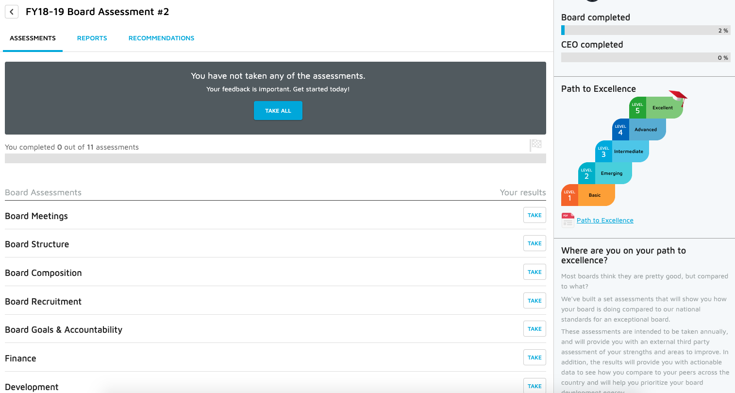 charter school board governance online platform - progress assessment system